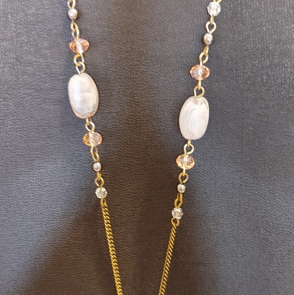 ANTIQUE BRASS PENDANT/MULTI CHARM NECKLACE - Picture 4 of 5